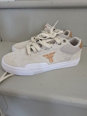 Fallen Skateboards cream & tan sneakers US size  5#skateboarding #fallen